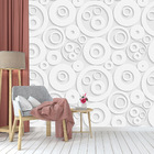 Papel Parede 3d Círculos Geométrico Autocolante