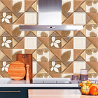 Papel Parede 3d Geométrico Amadeirado