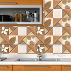 Papel Parede 3d Geométrico Amadeirado