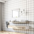 Papel Parede Adesivo Alta Temperatura Azulejo Metro Branco