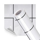 Papel Parede Adesivo Alta Temperatura Azulejo Metro Branco