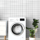 Papel Parede Adesivo Lavável Geométrico Grid Preto E Branco