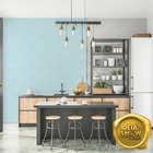 Papel Parede Adesivo Moderno Azul Gold Sereia Thalita Sala