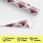 Papel Parede Adesivo Sala Quarto Geométrico Meia Lua Rose