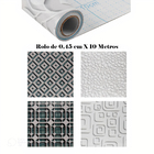 Papel Parede Adesivo Sala Quarto Rolo 45x10m Cinza Formas