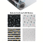 Papel Parede Adesivo Sala Quarto Rolo 45x10m Multicolorido Ca