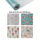 Papel Parede Adesivo Sala Quarto Rolo 45x10m Multicolorido Ca