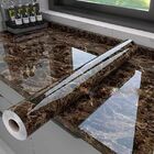 Papel Parede Autoadesivo Marmorizado Resistente 3mx60cm Marrom