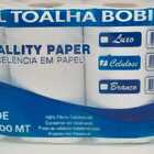 Papel Toalha Bobina 100% Celulose 100m - C/8 rolos