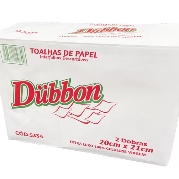 Papel Toalha Interfolha Dubbon 100% Celulose 20x21