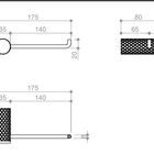 Papeleira - Acabamento Bronze - Kromma Kr432