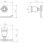 Papeleira - Acabamento Cromado - Classic - Rubinettos Rbace11
