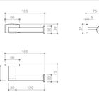Papeleira - Acabamento Rose Gold  Organic - Rubinettos Rbace8