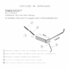 Papeleira Aço Inox Maciço Alto Padrão 307VIP Grego Metal