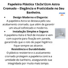 Papeleira Astra Aluminio C/acrilico