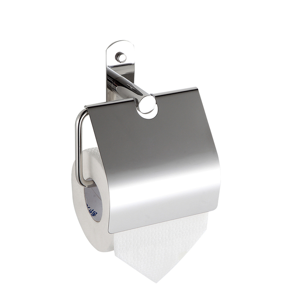 Papeleira Banheiro Porta Papel Higiênico C/ Tampa Aço Inox