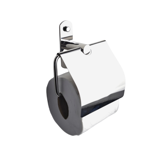 Papeleira Banheiro Porta Papel Higiênico C/ Tampa Aço Inox | Leroy Merlin