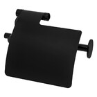 Papeleira Com Cobertura Ágata Preto Brilhante Fani