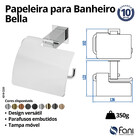Papeleira Com Cobertura Bella Champanhe Fani