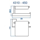 Papeleira Com Cobertura Horus Cromado Fani