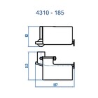 Papeleira Com Cobertura Lunna Cromado Fani