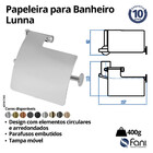 Papeleira Com Cobertura Lunna Gold Fani