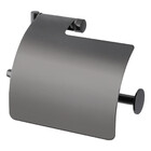 Papeleira Com Cobertura Lunna Grafite Liso Fani