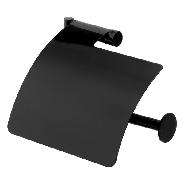 Papeleira Com Cobertura Lunna Preto Brilhante Fani