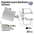 Papeleira Com Cobertura Versata Gold Fani