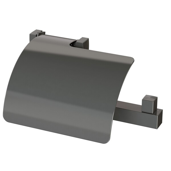 Papeleira Com Cobertura Versata Grafite Liso Fani