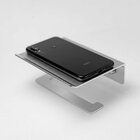 Papeleira De Banheiro Com Apoio Para Celular (Stella Prata)