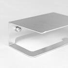 Papeleira De Banheiro Com Apoio Para Celular (Stella Prata)