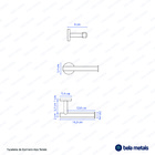 Papeleira De Banheiro Inox (tarsila Escovado)