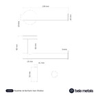 Papeleira De Banheiro Inox (tarsila Preto)