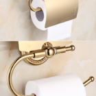 Papeleira de Banheiro Vintage Dourado