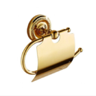 Papeleira de Banheiro Vintage Dourado