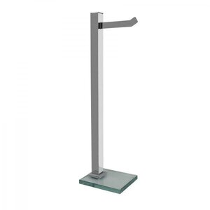 Foto de Papeleira De Chão 1 Haste Premium Pr4074 Ducon Metais Cromado