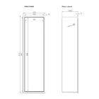 Papeleira De Embutir Linear Elleve 9569 Oculta