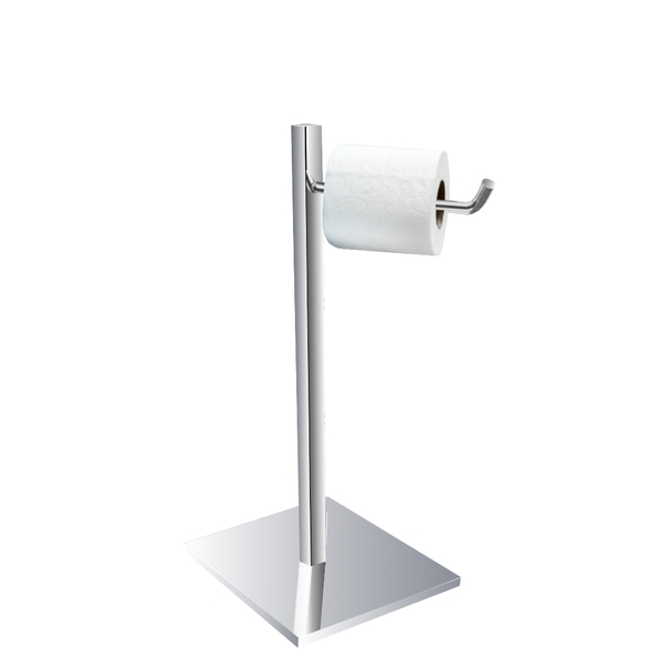 Papeleira De Piso Em Aço Inox Alto Padrão 322vip Grego Metal