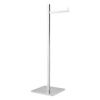 Papeleira De Piso Quadrada Simples Paris Cromada 2012 C115