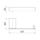 Papeleira Docol Flat 960806 Cromada