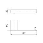 Papeleira Docol Flat 960848 Grafite Polido