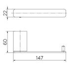 Papeleira Docol Flat 960848 Grafite Polido