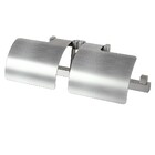 Papeleira Dupla Com Cobertura Versata Grafite Escovado Fani