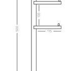 Papeleira Dupla De Chão - Cromado - Kr720