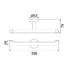 Papeleira Dupla Lorenzetti Loren Loft 2022 N82 Níquel Escovado
