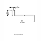 Papeleira Dupla - Trend