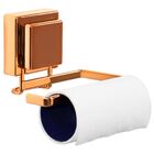 Papeleira Fixação Ventosa Banheiro Lavabo Rosé Gold Premier