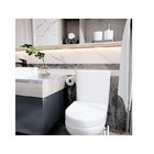 Papeleira Papel Higiênico Frontal Preta Eterna Italy L. Inox