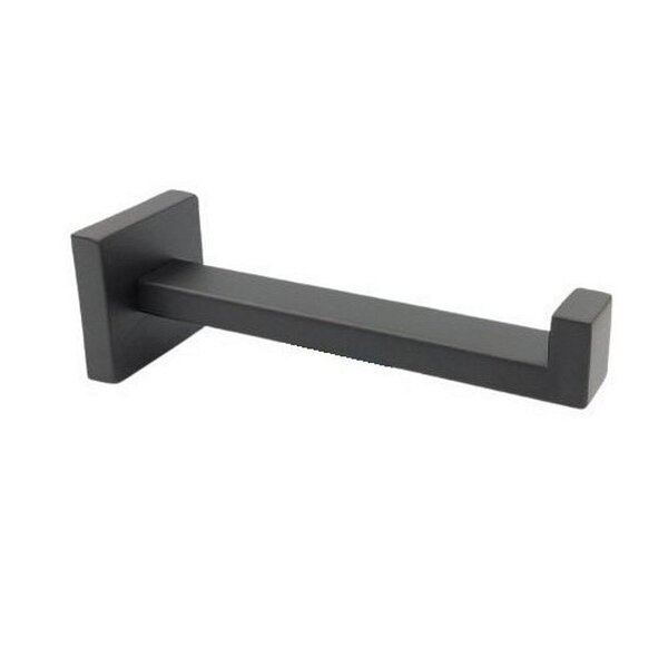 Papeleira Papel Higiênico Frontal Preta Eterna Italy L. Inox